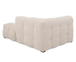 Sleepo Collection Billie Schäslongmodul Höger Armstöd Beige Bouclé 118cm