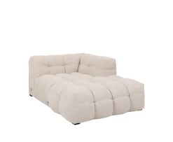 Sleepo Collection Billie Schäslongmodul Höger Armstöd Beige Bouclé 118cm