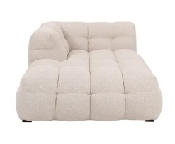 Sleepo Collection Billie Schäslongmodul Vänster Armstöd Beige Bouclé 118cm