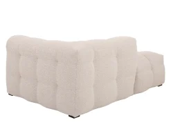Sleepo Collection Billie Schäslongmodul Vänster Armstöd Beige Bouclé 118cm