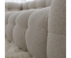 Sleepo Collection Billie 2-sits Soffa Beige Bouclé 208cm