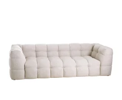 Sleepo Collection Billie 3-sits Soffa Beige Bouclé 236cm