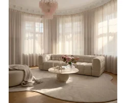 Sleepo Collection Billie 4-sits Soffa Beige Bouclé 282cm