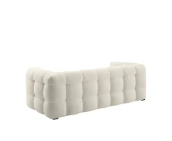 Sleepo Collection Billie 2-sits Soffa Creme Teddy 208cm