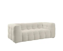 Sleepo Collection Billie 2-sits Soffa Creme Teddy 208cm