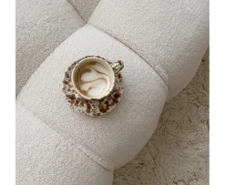 Sleepo Collection Billie 3-sits Soffa Creme Teddy 236cm