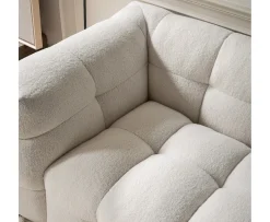 Sleepo Collection Billie 3-sits Soffa Creme Teddy 236cm