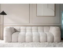 Sleepo Collection Billie 3-sits Soffa Creme Teddy 236cm