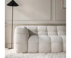 Sleepo Collection Billie 4-sits Soffa Creme Teddy 282cm