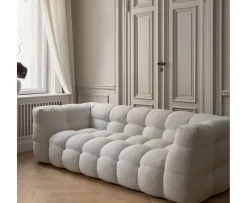 Sleepo Collection Billie 3-sits Soffa Ivory Bouclé 236cm