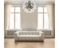 Sleepo Collection Billie 3-sits Soffa Ivory Bouclé 236cm