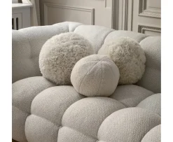 Sleepo Collection Billie 3-sits Soffa Ivory Bouclé 236cm