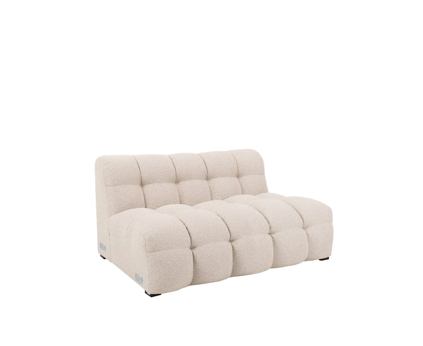 Sleepo Collection Billie 2-sits Soffmodul Beige Bouclé 140cm