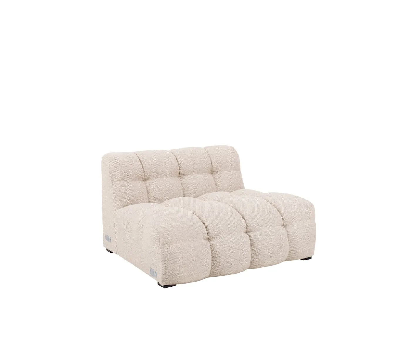 Sleepo Collection Billie 1.5-sits Soffmodul Beige Bouclé 107cm