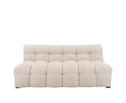 Sleepo Collection Billie 3-sits Soffmodul Beige Bouclé 168cm