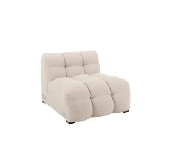 Sleepo Collection Billie 1-sits Soffmodul Beige Bouclé 84cm