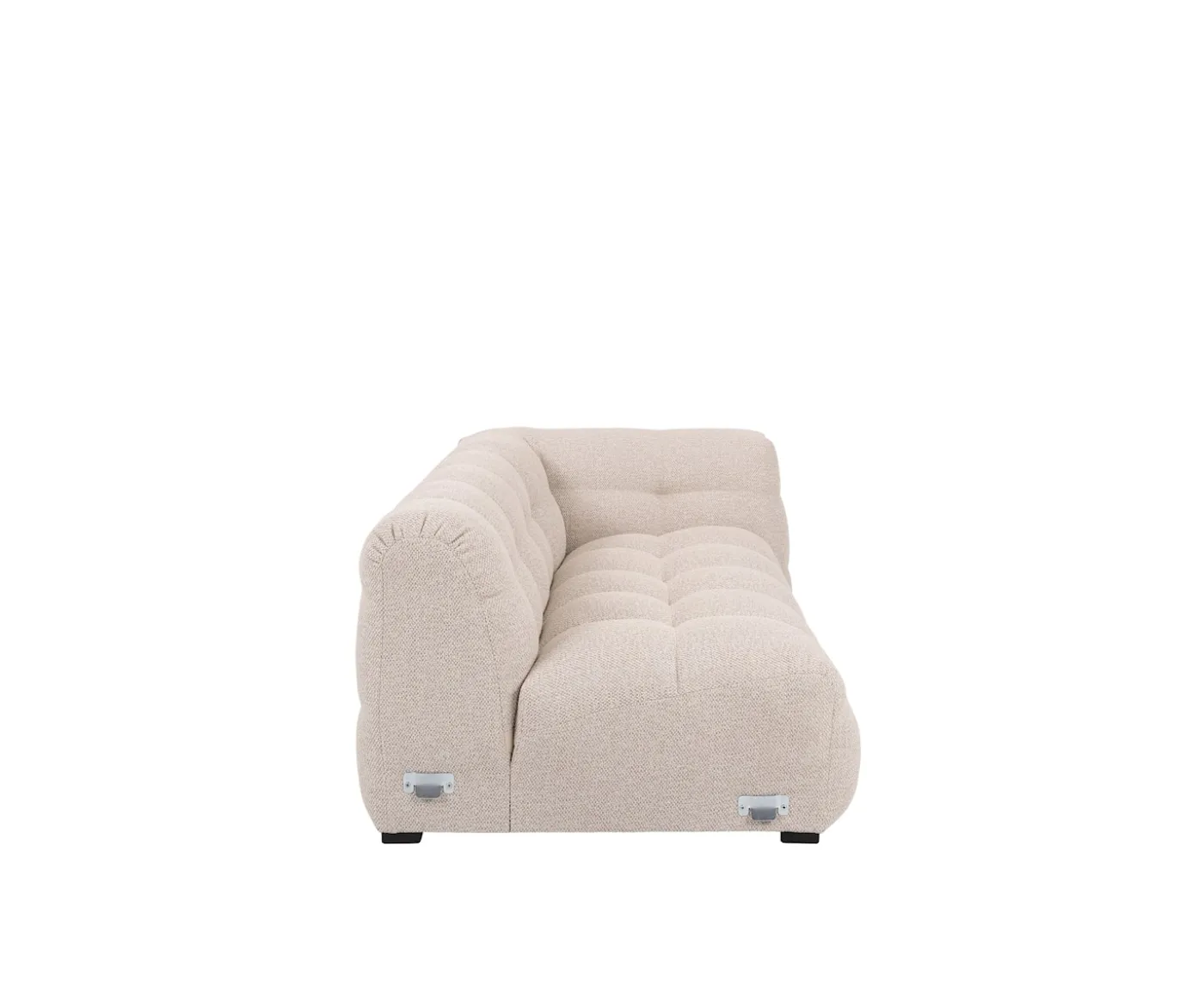Sleepo Collection Billie 2-sits Soffmodul Höger Armstöd Beige Bouclé 174cm