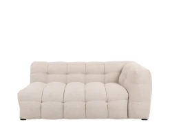 Sleepo Collection Billie 2-sits Soffmodul Höger Armstöd Beige Bouclé 174cm
