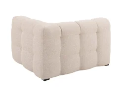 Sleepo Collection Billie 1-sits Soffmodul Höger Armstöd Beige Bouclé 118cm