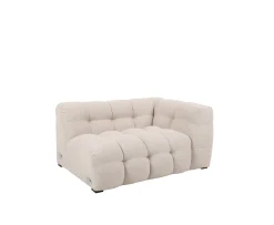 Sleepo Collection Billie 1.5-sits Soffmodul Höger Armstöd Beige Bouclé 141cm