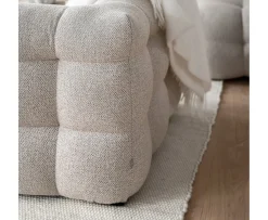 Sleepo Collection Billie 1.5-sits Soffmodul Höger Armstöd Beige Bouclé 141cm