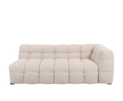 Sleepo Collection Billie 3-sits Soffmodul Höger Armstöd Beige Bouclé 202cm