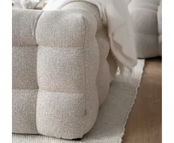 Sleepo Collection Billie 3-sits Soffmodul Höger Armstöd Beige Bouclé 202cm
