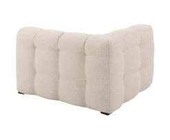 Sleepo Collection Billie 1-sits Soffmodul Vänster Armstöd Beige Bouclé 118cm