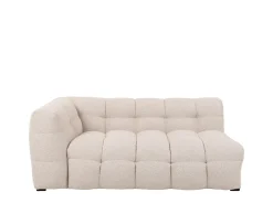 Sleepo Collection Billie 2-sits Soffmodul Vänster Armstöd Beige Bouclé 174cm