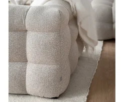 Sleepo Collection Billie 2-sits Soffmodul Vänster Armstöd Beige Bouclé 174cm
