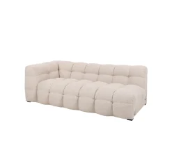 Sleepo Collection Billie 3-sits Soffmodul Vänster Armstöd Beige Bouclé 202cm