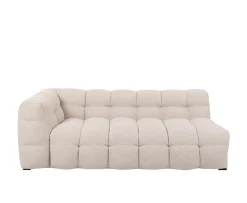 Sleepo Collection Billie 3-sits Soffmodul Vänster Armstöd Beige Bouclé 202cm