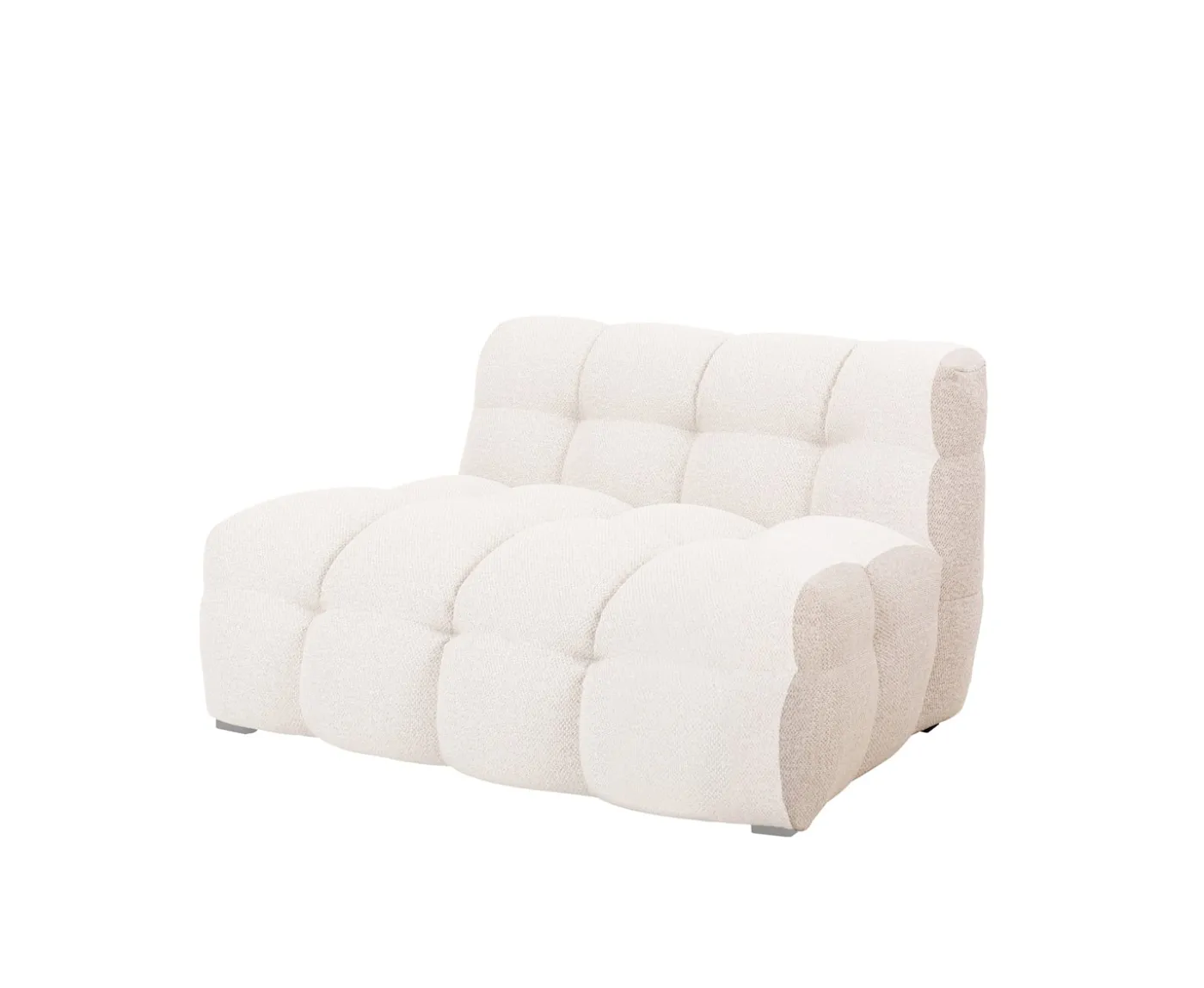 Sleepo Collection Billie Soffavslut till Modul Höger Beige Bouclé 8cm