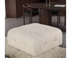 Sleepo Collection Blanca Fotpall Cream