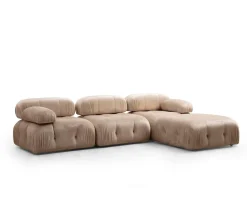 Sleepo Collection Blanca Mittmodul Beige Velvet