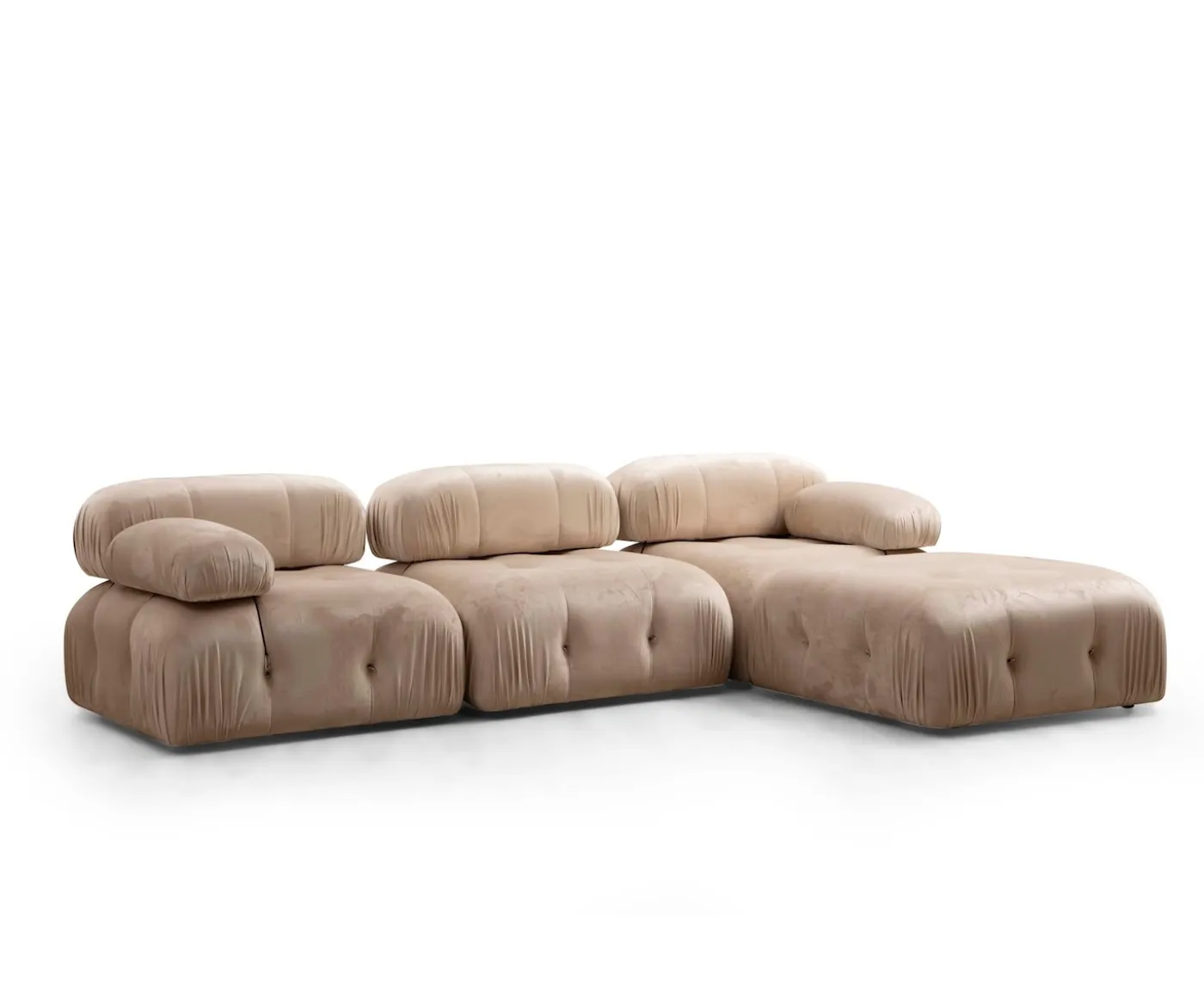 Sleepo Collection Blanca Mittmodul Beige Velvet