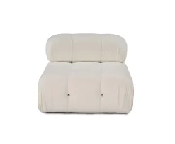 Sleepo Collection Blanca Mittmodul White Bouclé