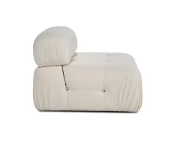 Sleepo Collection Blanca Mittmodul White Bouclé