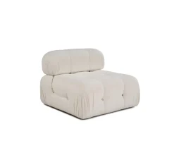 Sleepo Collection Blanca Mittmodul White Bouclé