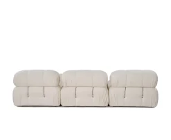 Sleepo Collection Blanca 3-sits Divansoffa White Bouclé