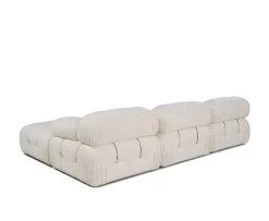 Sleepo Collection Blanca 3-sits Divansoffa White Bouclé