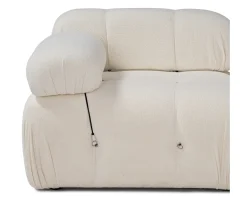 Sleepo Collection Blanca 3-sits Divansoffa White Bouclé