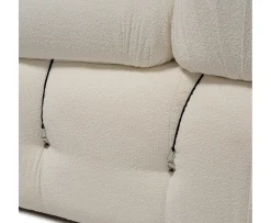 Sleepo Collection Blanca 3-sits Divansoffa White Bouclé