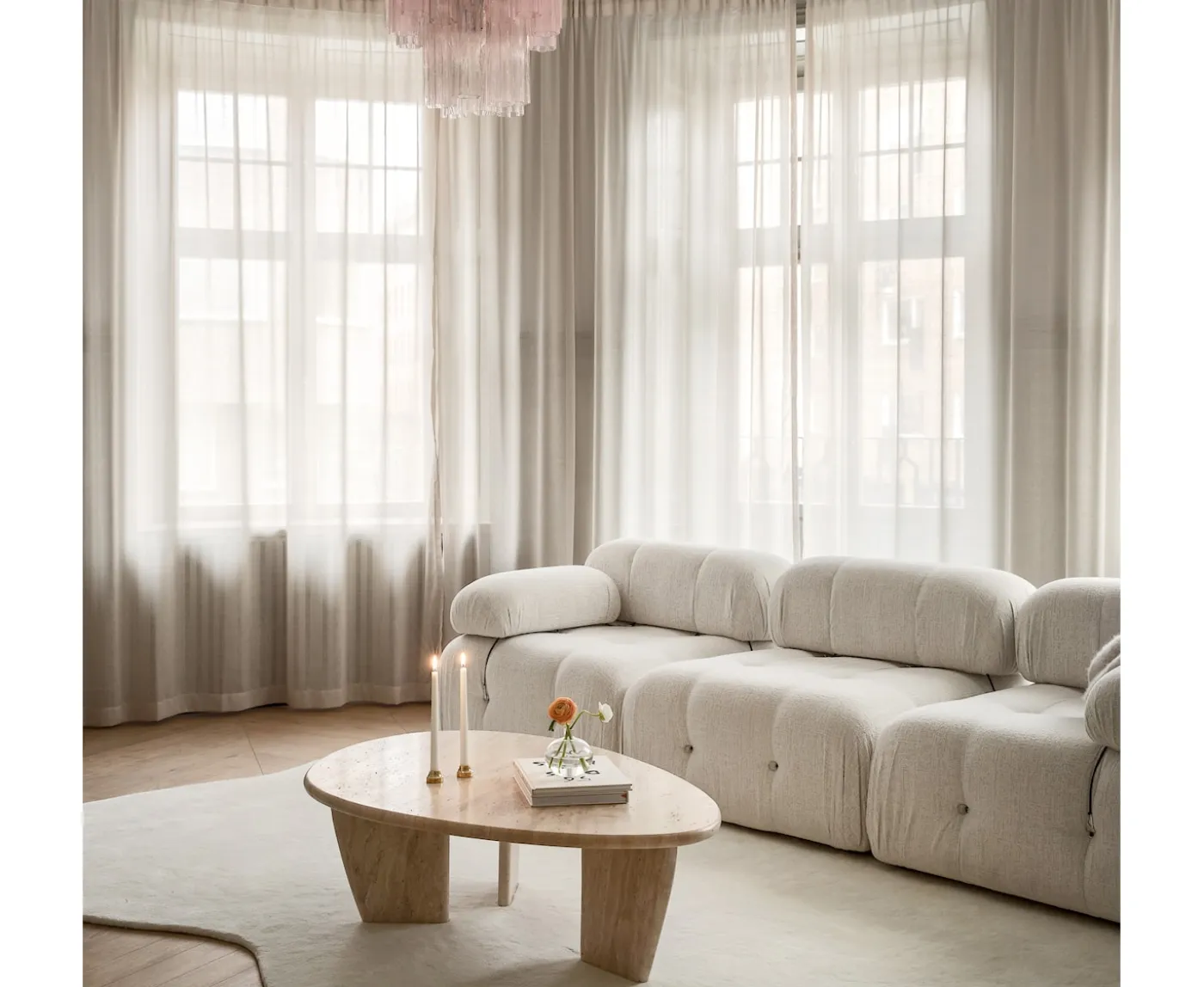Sleepo Collection Blanca 3-sits Soffa Cream