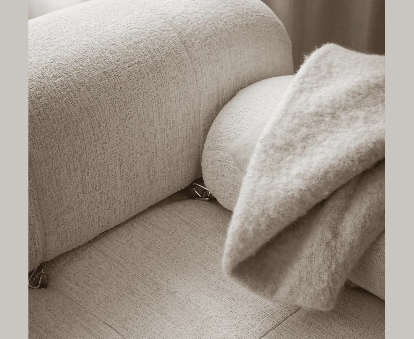 Sleepo Collection Blanca 3-sits Soffa Cream