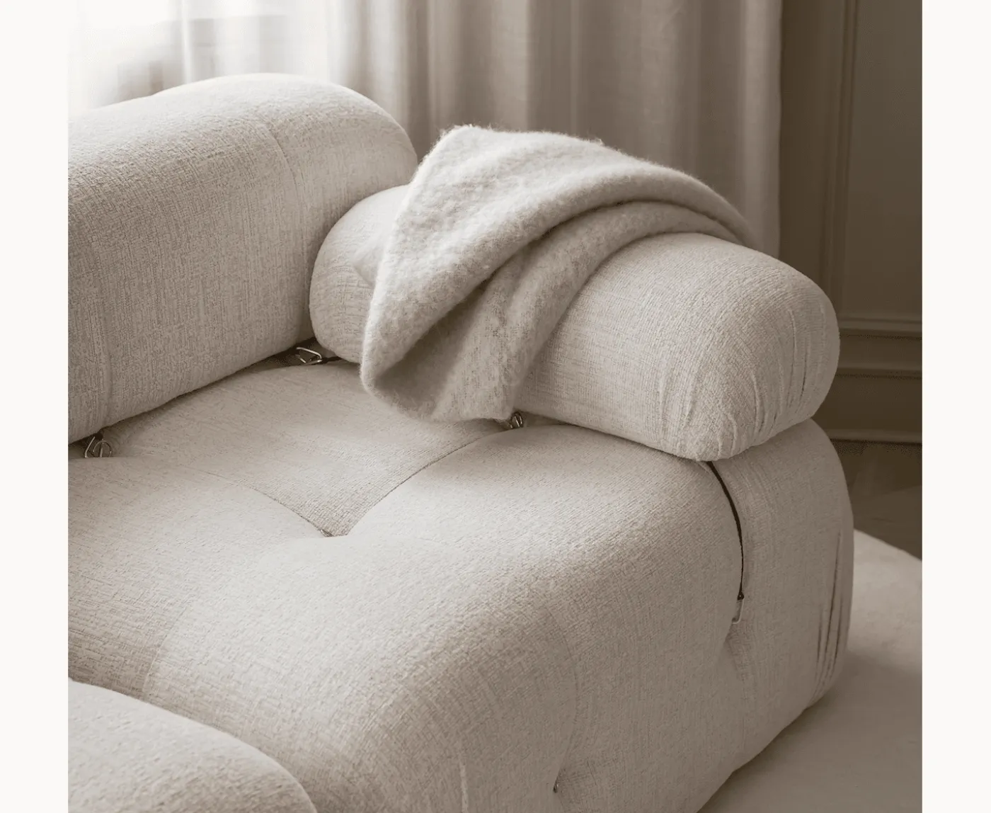Sleepo Collection Blanca 3-sits Soffa Cream