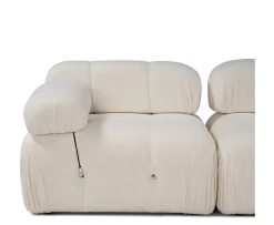 Sleepo Collection Blanca 3-sits Soffa White Bouclé