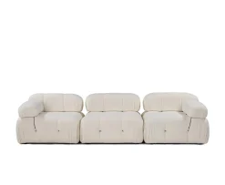 Sleepo Collection Blanca 3-sits Soffa White Bouclé