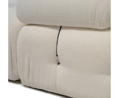 Sleepo Collection Blanca 3-sits Soffa White Bouclé