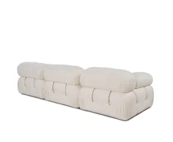 Sleepo Collection Blanca 3-sits Soffa White Bouclé